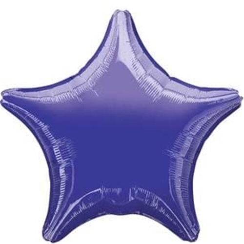 Star Purple Balloon 18"