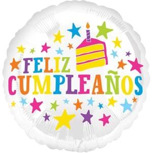 Feliz Cumpleanos Stars 18"
