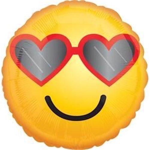 Heart Glasses Emoticon 18"