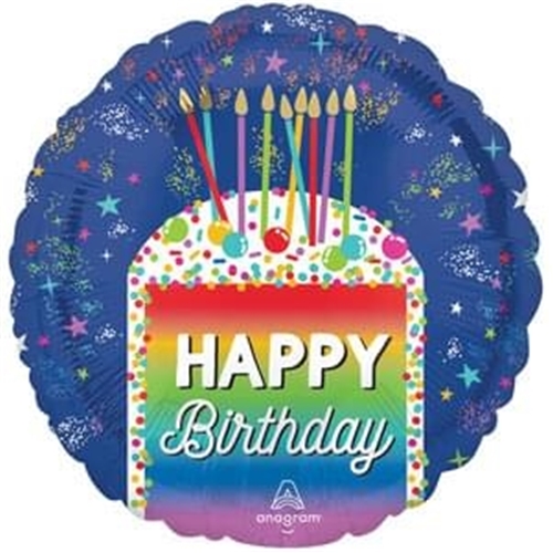Birthday Rainbow Slice 18"