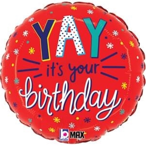 Birthday Yay It's Your 18"