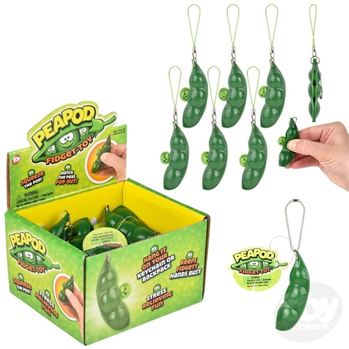 Peapod Fidget Clip On 2.75"