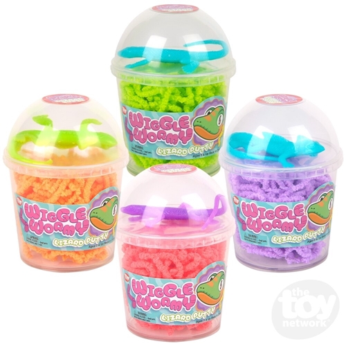 Wiggle Wormy Lizard Putty 3.6"