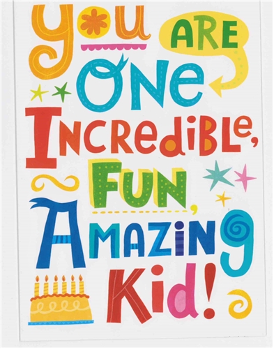 Amazing Kid Birthday Card