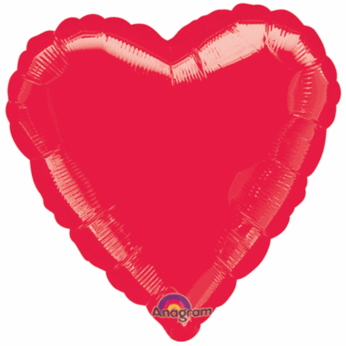 Heart Red Balloon 18"